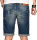 Alessandro Salvarini Herren Jeans Shorts Mittelblau Slim Fit O109 W33