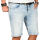 Alessandro Salvarini Herren Jeans Shorts Ozeanblau Slim Fit O142 W29