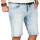 Alessandro Salvarini Herren Jeans Shorts Ozeanblau Slim Fit O142 W34
