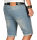 Alessandro Salvarini Herren Jeans Shorts Blau Slim Fit O145 W34