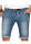 Alessandro Salvarini Herren Jeans Shorts Blau Slim Fit O146 W29