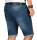 Alessandro Salvarini Herren Jeans Shorts Dunkelblau Slim Fit O147 W29