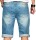 Alessandro Salvarini Herren Jeans Shorts Hellblau O230 W30