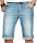 Alessandro Salvarini Herren Jeans Shorts Hellblau O230 W32