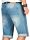 Alessandro Salvarini Herren Jeans Shorts Hellblau O230 W32