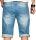 Alessandro Salvarini Herren Jeans Shorts Hellblau O230 W32