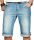 Alessandro Salvarini Herren Jeans Shorts Hellblau O230 W34