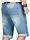 Alessandro Salvarini Herren Jeans Shorts Hellblau O230 W40