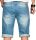 Alessandro Salvarini Herren Jeans Shorts Hellblau O230 W40