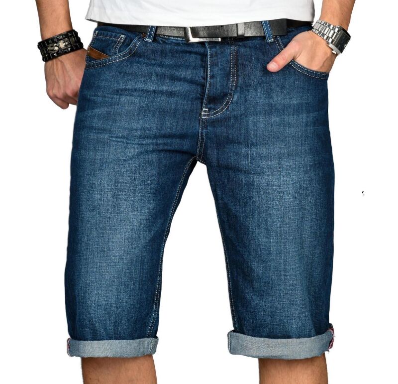 CASAMODA Herren Shorts In Blau/Anthrazit – Bequeme Jogging-Bermuda Mit Stretch, Gr. W38