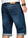 Alessandro Salvarini Herren Jeans Shorts Dunkelblau O232 W29