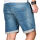 Alessandro Salvarini Herren Jeans Shorts Hellblau Comfort Fit O241 W29