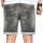 Alessandro Salvarini Herren Jeans Shorts Grau Comfort Fit O243 W32