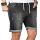 Alessandro Salvarini Herren Jeans Shorts Dunkelgrau Comfort Fit O244 W29