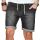 Alessandro Salvarini Herren Jeans Shorts Dunkelgrau Comfort Fit O244 W33