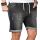 Alessandro Salvarini Herren Jeans Shorts Dunkelgrau Comfort Fit O244 W33