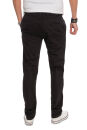 Alessandro Salvarini Herren Designer Chino Stoff Hose Schwarz Regular Fit O016 W29 L30