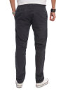 Alessandro Salvarini Herren Designer Chino Stoff Hose Anthrazit Regular Fit O016 W34 L34