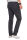 Alessandro Salvarini Herren Designer Chino Stoff Hose Anthrazit Regular Fit O016 W36 L32