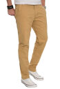 Alessandro Salvarini Herren Designer Chino Stoff Hose Beige Regular Fit O016 W34 L32