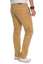 Alessandro Salvarini Herren Designer Chino Stoff Hose Beige Regular Fit O016 W34 L32