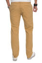 Alessandro Salvarini Herren Designer Chino Stoff Hose Beige Regular Fit O016 W34 L32