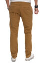 Alessandro Salvarini Herren Designer Chino Stoff Hose Camel Regular Fit O016