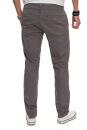 Alessandro Salvarini Herren Designer Chino Stoff Hose Grau Regular Fit O016 W32 L30