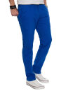 Alessandro Salvarini Herren Designer Chino Stoff Hose Royalblau Regular Fit O016