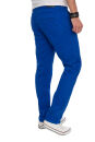 Alessandro Salvarini Herren Designer Chino Stoff Hose Royalblau Regular Fit O016