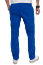 Alessandro Salvarini Herren Designer Chino Stoff Hose Royalblau Regular Fit O016