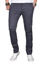 Alessandro Salvarini Herren Designer Chino Stoff Hose...