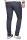 Alessandro Salvarini Herren Designer Chino Stoff Hose Anthrazit Regular Slim O024