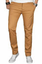 Alessandro Salvarini Herren Designer Chino Stoff Hose...