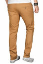 Alessandro Salvarini Herren Designer Chino Stoff Hose Camel Regular Slim O024 W38 L34