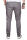 Alessandro Salvarini Herren Designer Chino Stoff Hose Grau Regular Slim O024