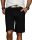 Alessandro Salvarini Herren Designer kurze Hose Schwarz Regular Fit O096