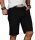 Alessandro Salvarini Herren Designer kurze Hose Schwarz Regular Fit O096