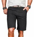 Alessandro Salvarini Herren Designer kurze Hose Anthrazit Regular Fit O096 W30