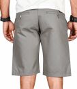 Alessandro Salvarini Herren Designer kurze Hose Grau Regular Fit O096 W29