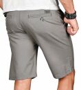 Alessandro Salvarini Herren Designer kurze Hose Grau Regular Fit O096 W30
