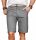 Alessandro Salvarini Herren Designer kurze Hose Grau Regular Fit O096 W30