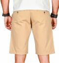 Alessandro Salvarini Herren Designer kurze Hose Beige Regular Fit O096 W29