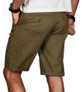Alessandro Salvarini Herren Designer kurze Hose Grün Regular Fit O096
