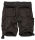 Alessandro Salvarini Herren Cargoshorts mit Gürtel O-079 - Schwarz