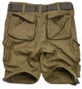 Alessandro Salvarini Herren Cargoshorts mit Gürtel O-079 - Olive-W30