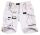 Alessandro Salvarini Herren Designer Cargo Shorts Weiß  O079 W32