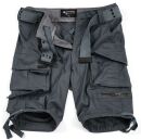 Alessandro Salvarini Herren Designer Cargo Shorts Anthrazit O079 W30