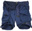 Alessandro Salvarini Herren Designer Cargo Shorts Navy O079 W29