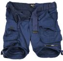 Alessandro Salvarini Herren Designer Cargo Shorts Navy O079 W31